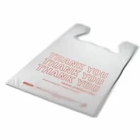 10" x 5" x 18" - "Thank You" Shopping Bags 0.65 mil - 1000/cs