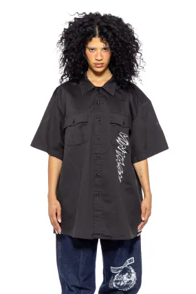 1/1 SMV X FE WORKWEAR SHIRT IN BLACK