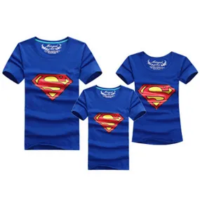 1pcs Fashion Superman Family Matching Outfits T-shirt 11 Colors Clothes For matching family clothes mother father daughter son