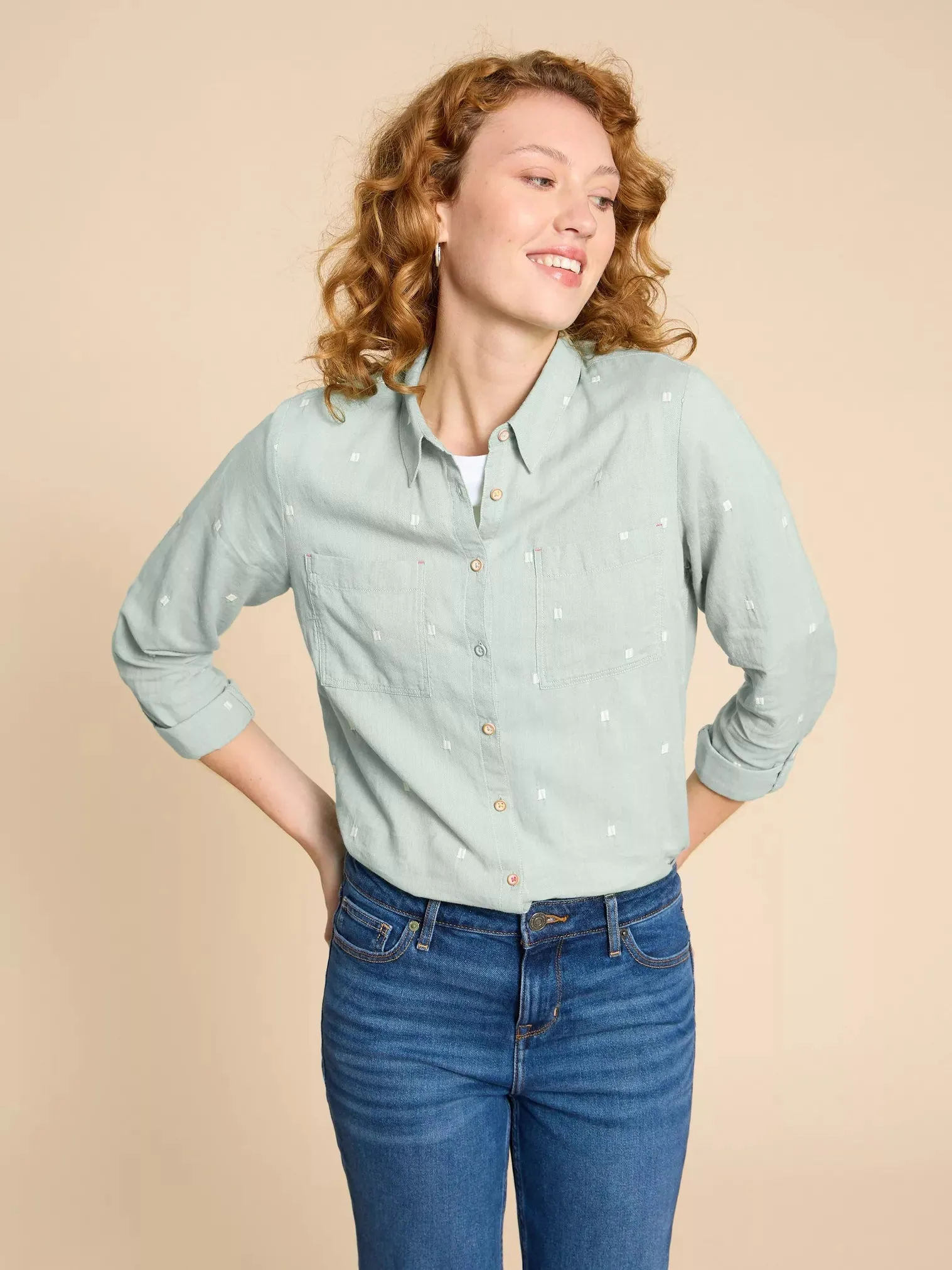 439531 Sophie Green Organic Cotton Shirt