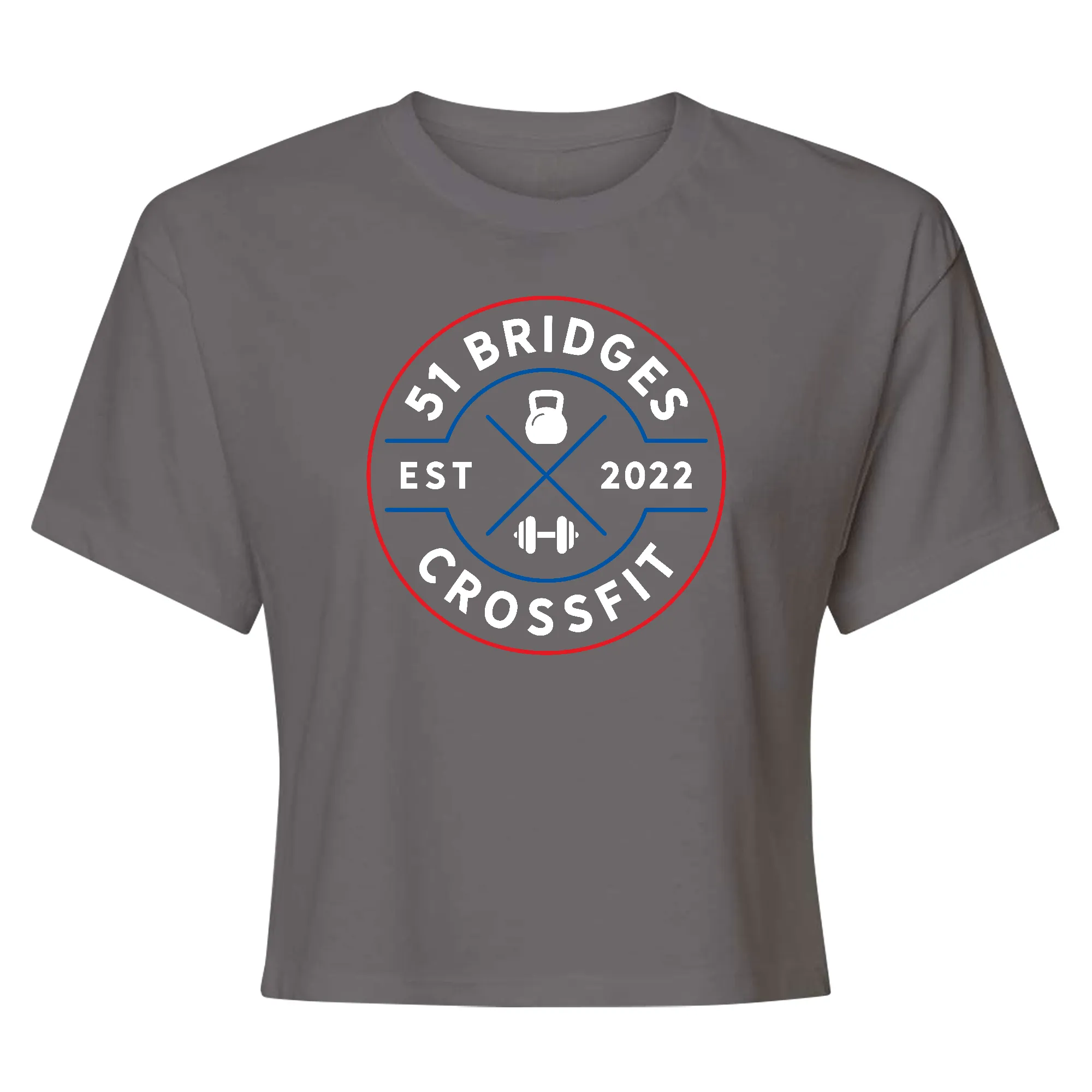 51 Bridges CrossFit Americana Womens - Crop Top T-Shirt