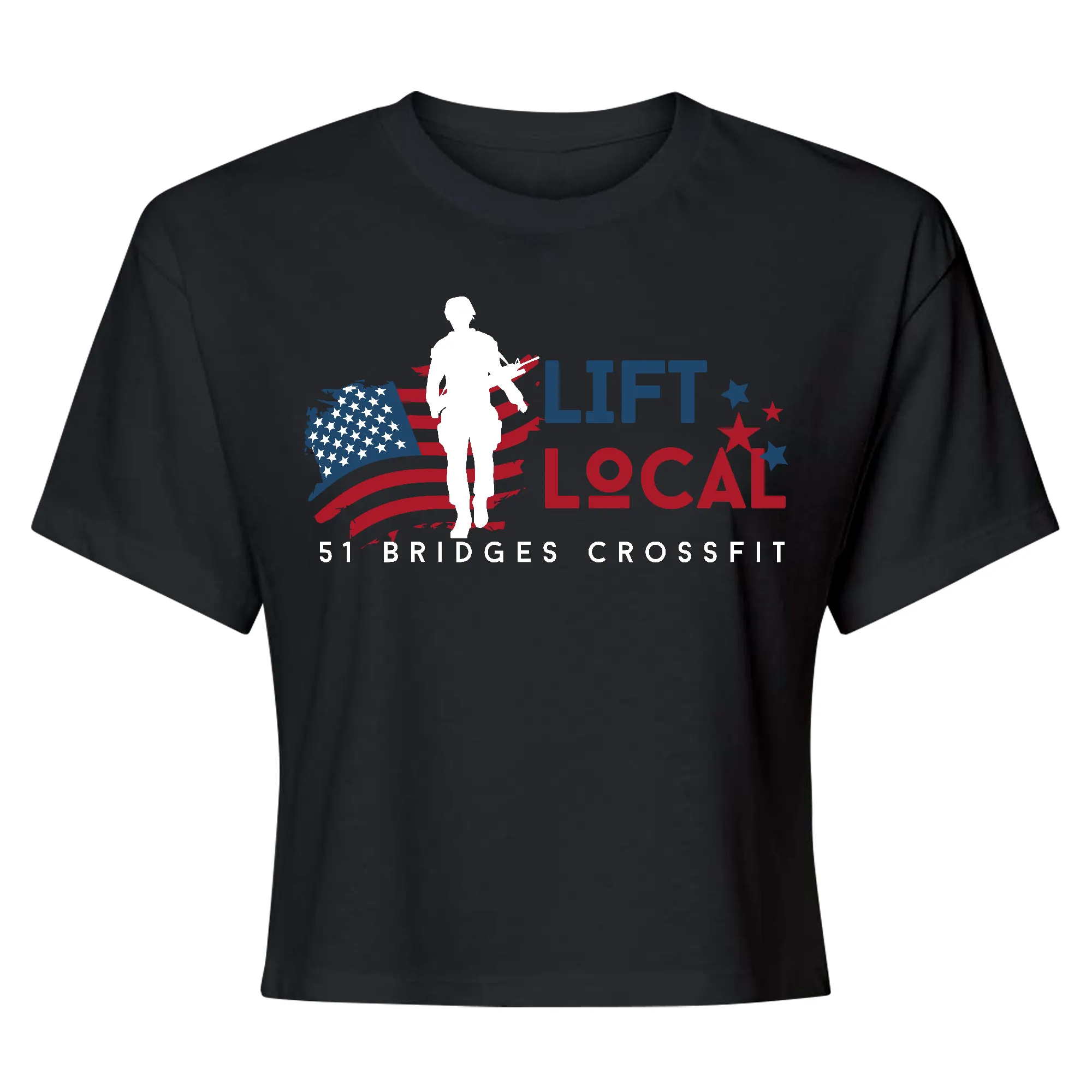 51 Bridges CrossFit Lift Local 2024 Womens - Crop Top T-Shirt