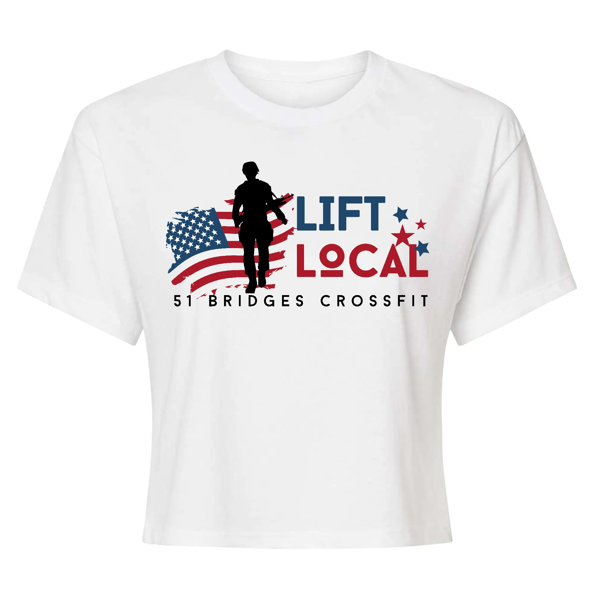 51 Bridges CrossFit Lift Local 2024 Womens - Crop Top T-Shirt