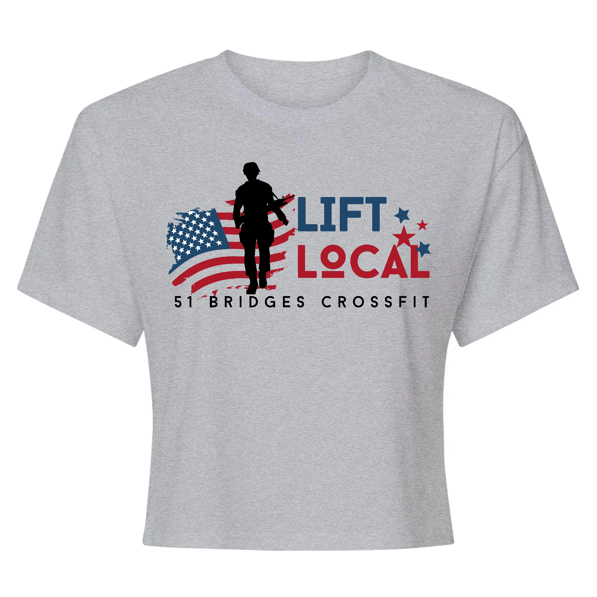 51 Bridges CrossFit Lift Local 2024 Womens - Crop Top T-Shirt