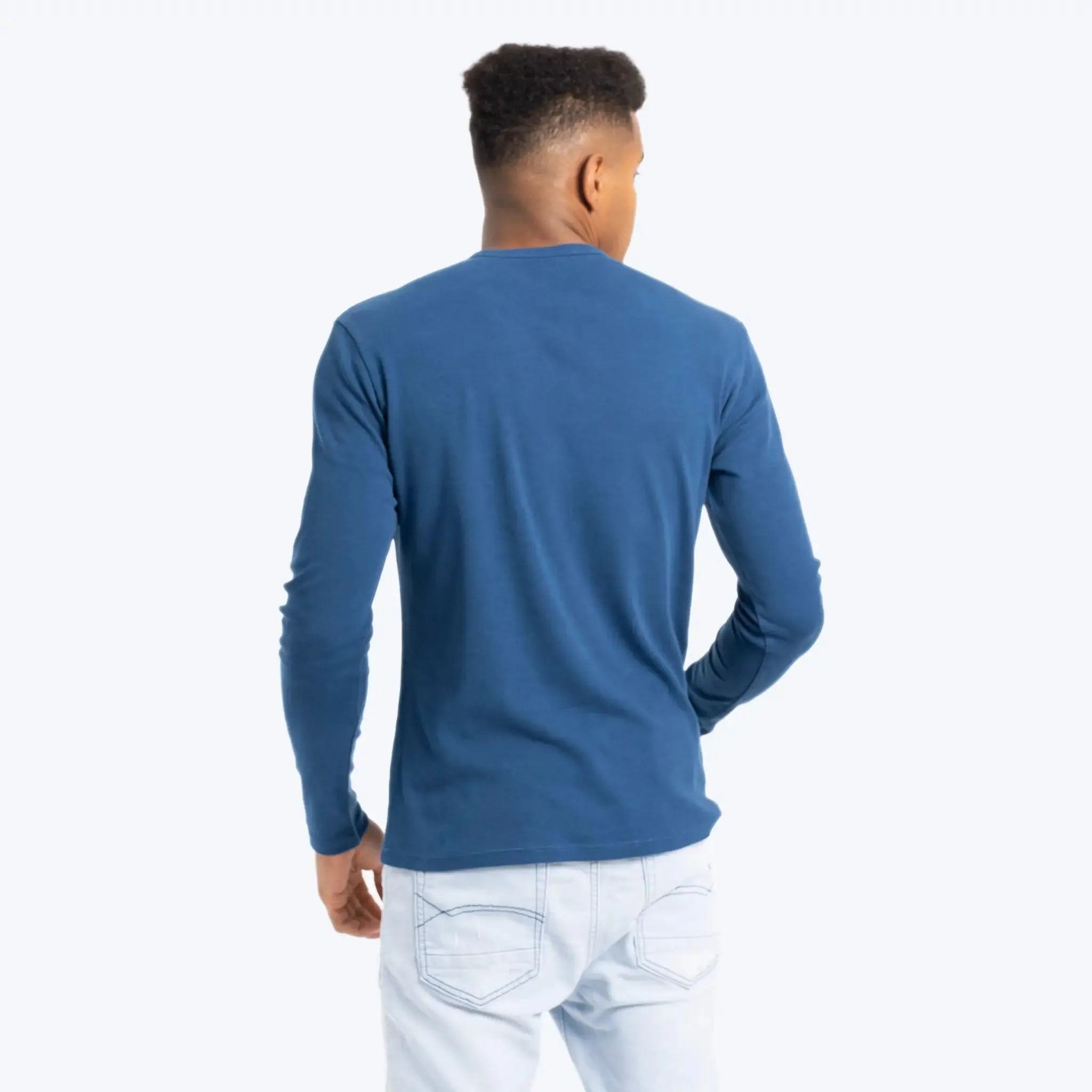 6 Pack - Men's Organic Pima Cotton Long Sleeve Shirts