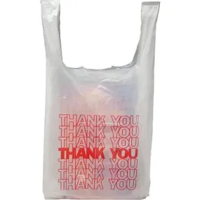 8" x 4" x 16" - "Thank You" Shopping Bags 0.65 mil