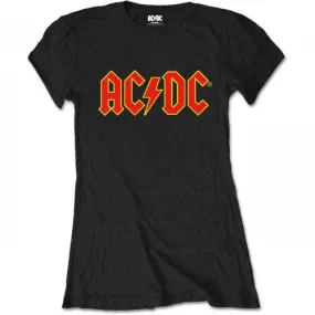 AC/DC Womens/Ladies Logo T-Shirt