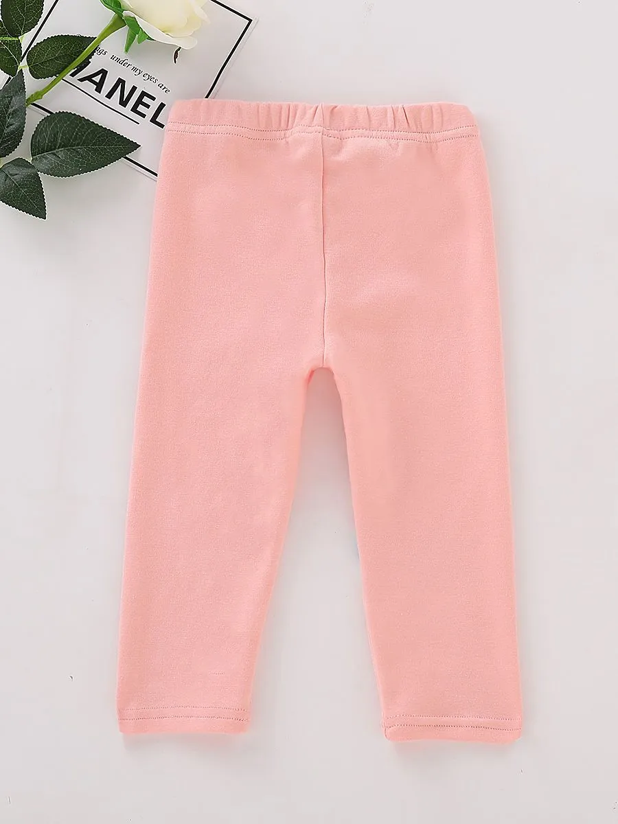 Adorable Toddler Girls Bunny Pink Render Trousers