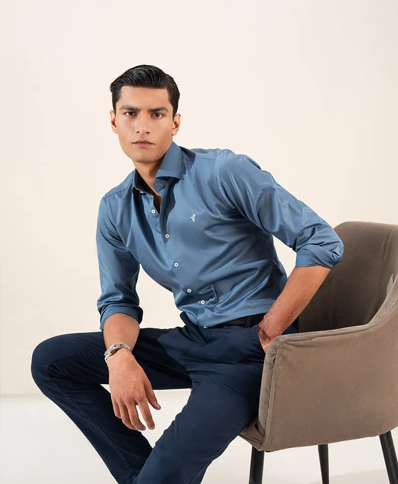 Air Force Blue Shirt (Slim / Modern Fit)