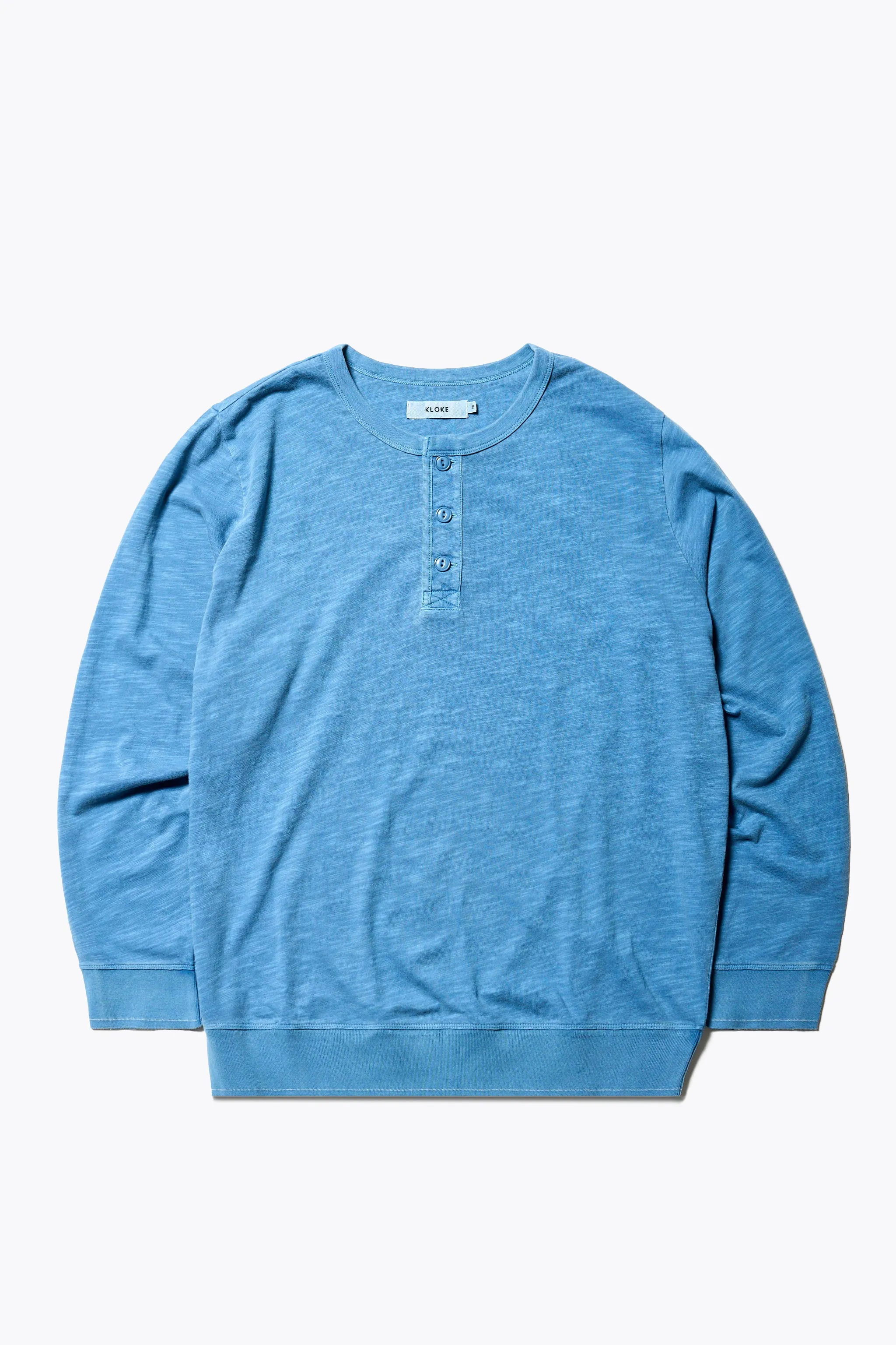 Asperse Henley Pullover Blue