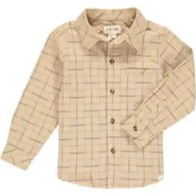 Atwood Beige Plaid Long Sleeve Woven Shirt - Select Size