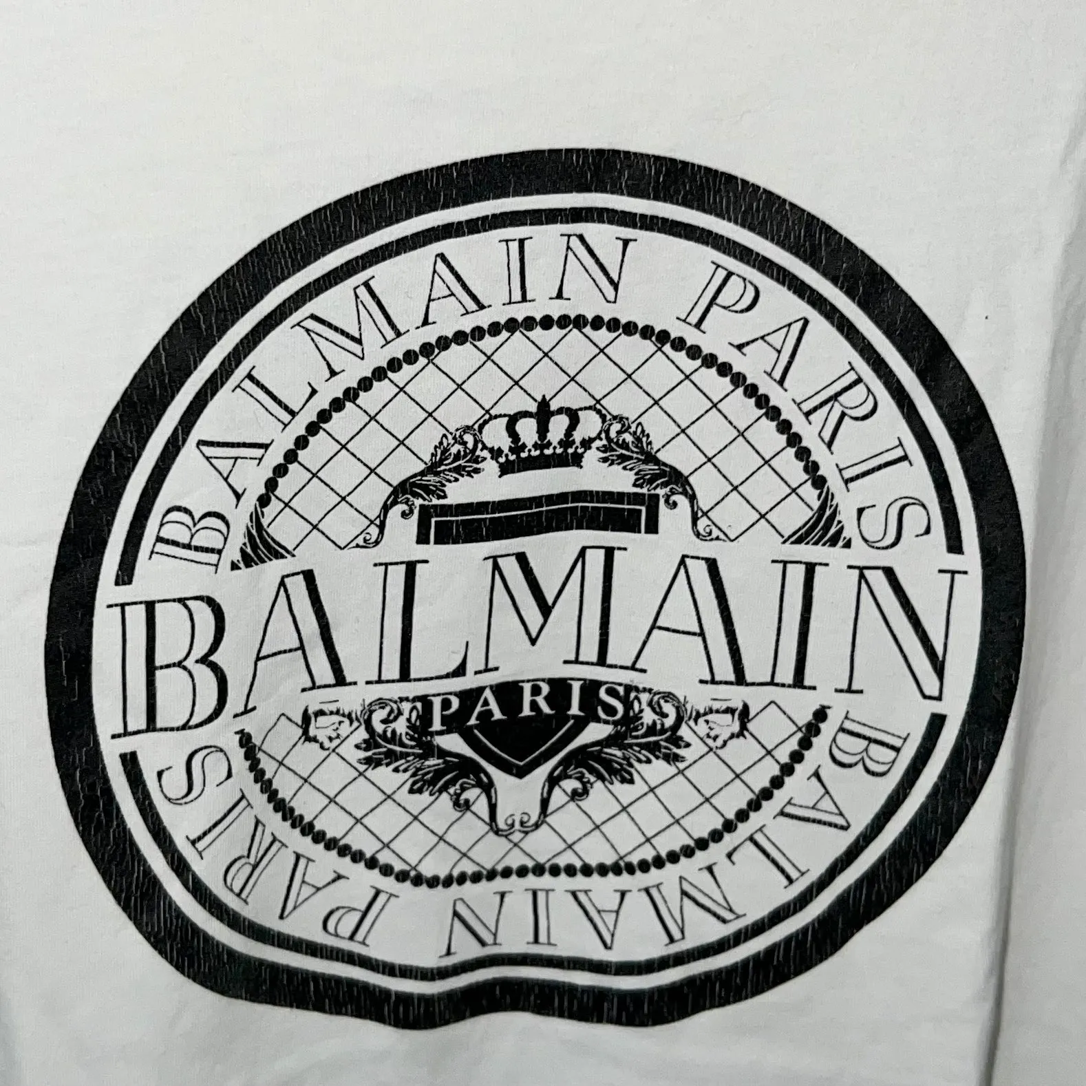 Balmain flocked coin T-shirt