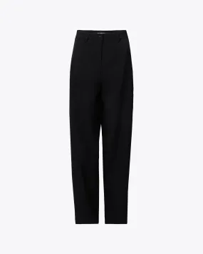 BLACK REGULAR PANTS WITH ARCHIVE LOGO