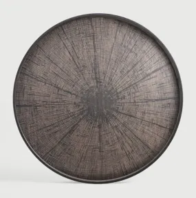 Black Slice Wooden Tray