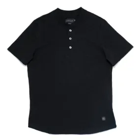 Black Slub S/S Henley