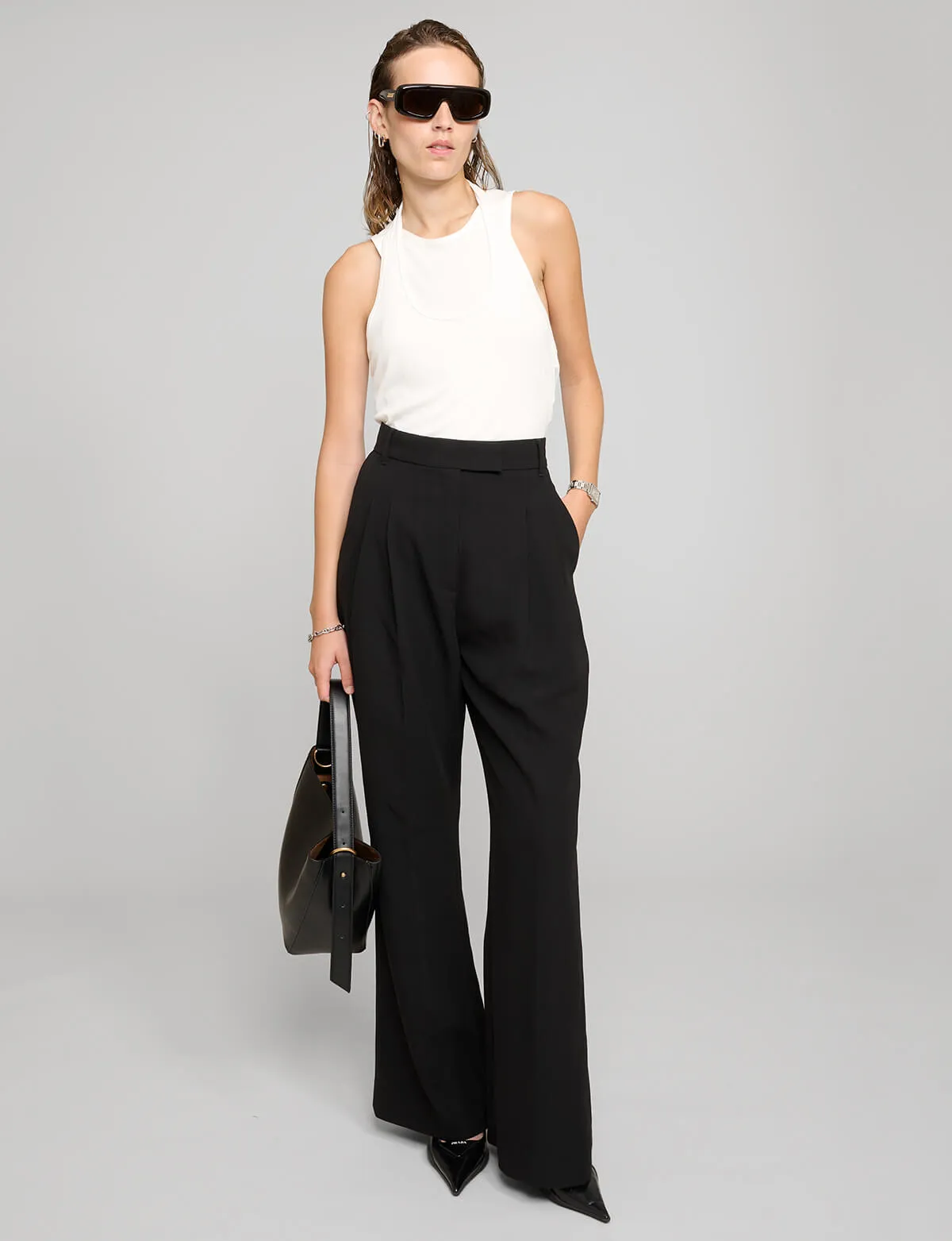 Black Straight Leg Pants