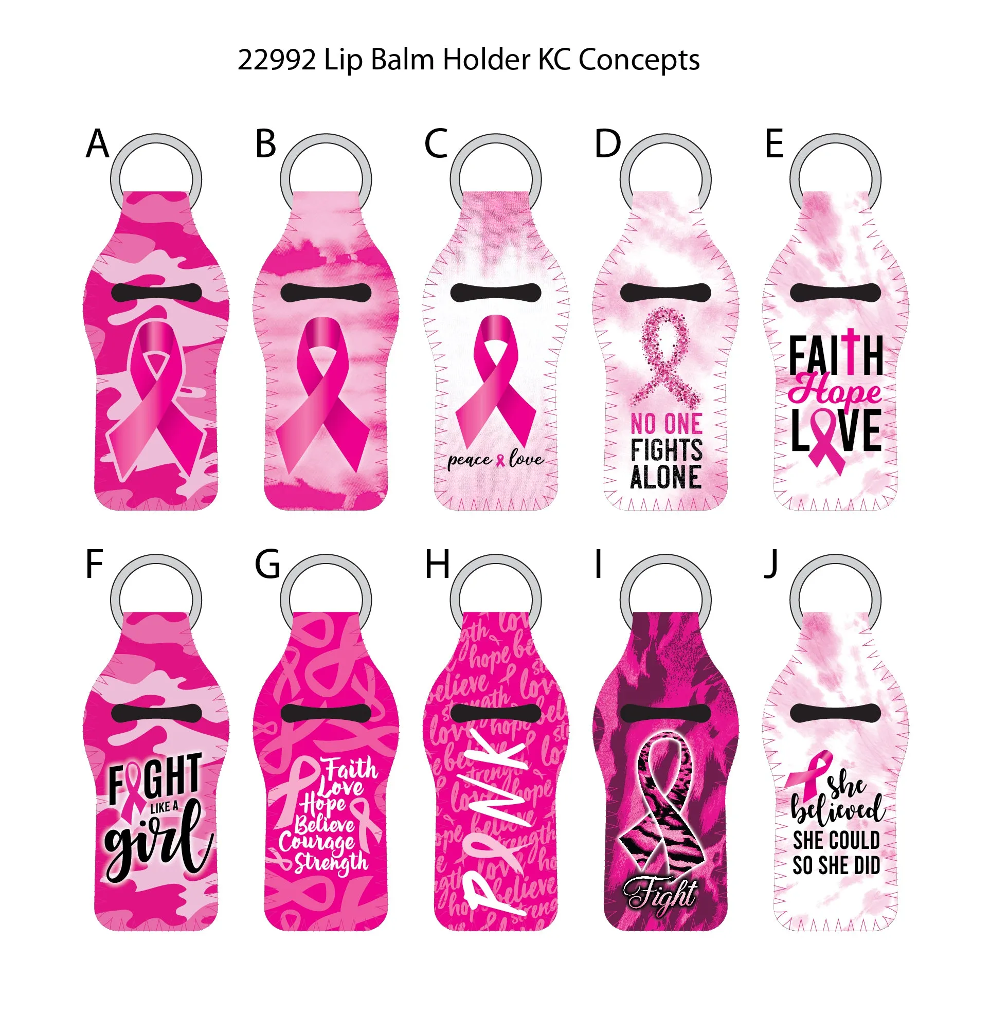 Breast Cancer Awareness Pink Assortment Floor Display - 68 Pieces Per Retail Ready Display 88339