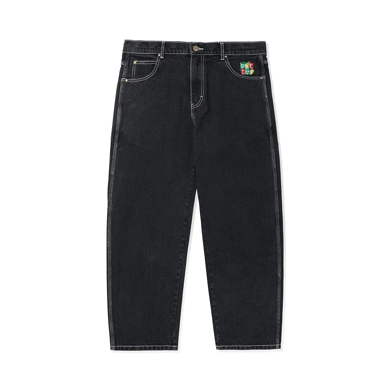 Butter Goods Scribble Denim Pants - Flat Black