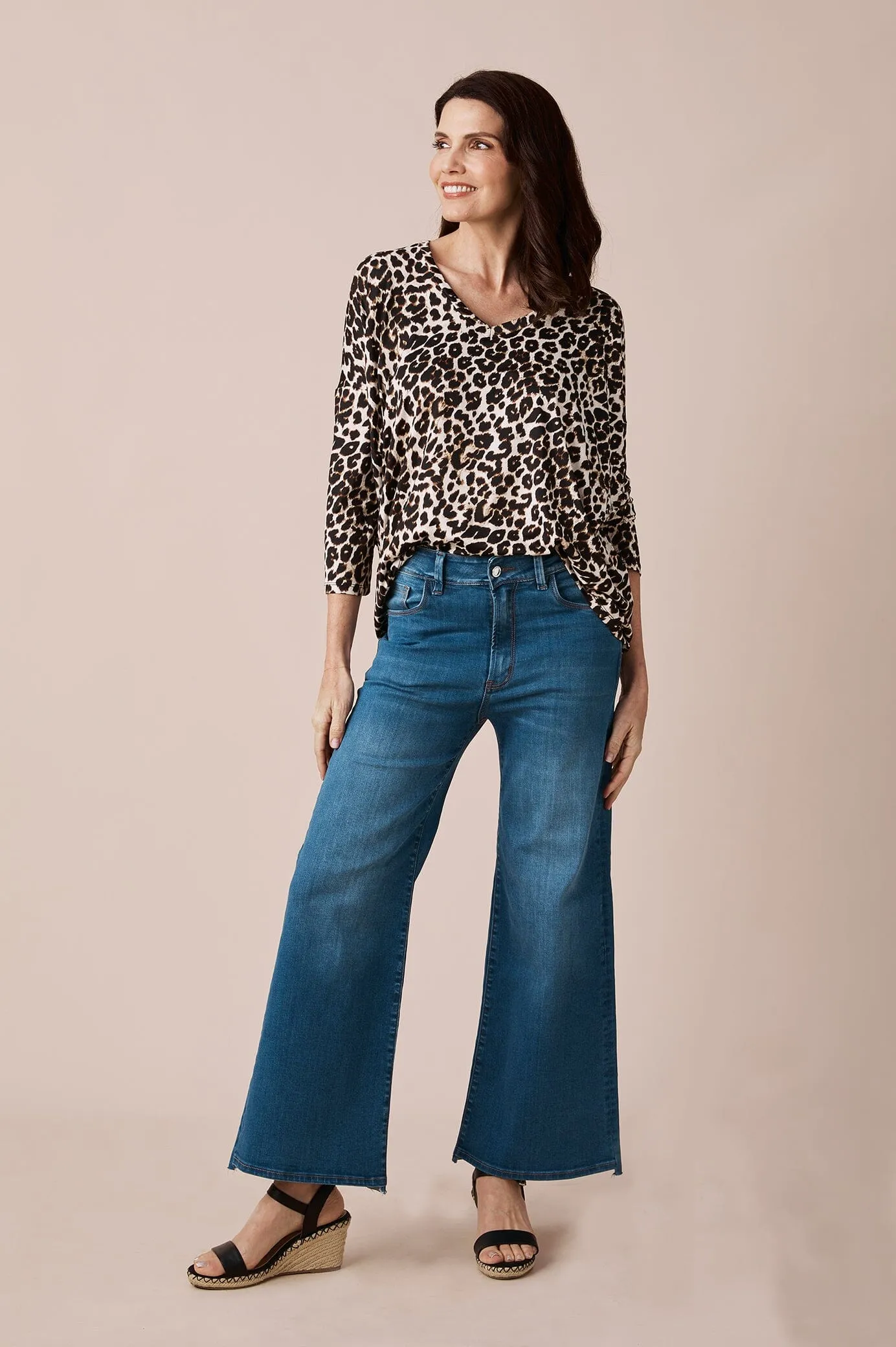 Cammy High Rise Wide Leg Denim Jeans