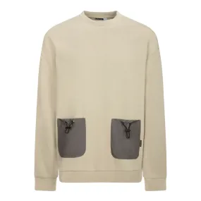 Cappuccino Delavé Crew Neck Sweatshirt