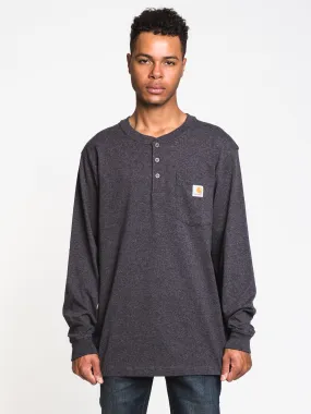 CARHARTT WORKWEAR POCKET LONG SLEEVE HENLEY  - CLEARANCE