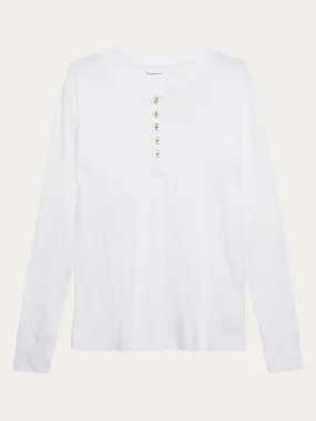 CEDAR LS Henley - Bright White