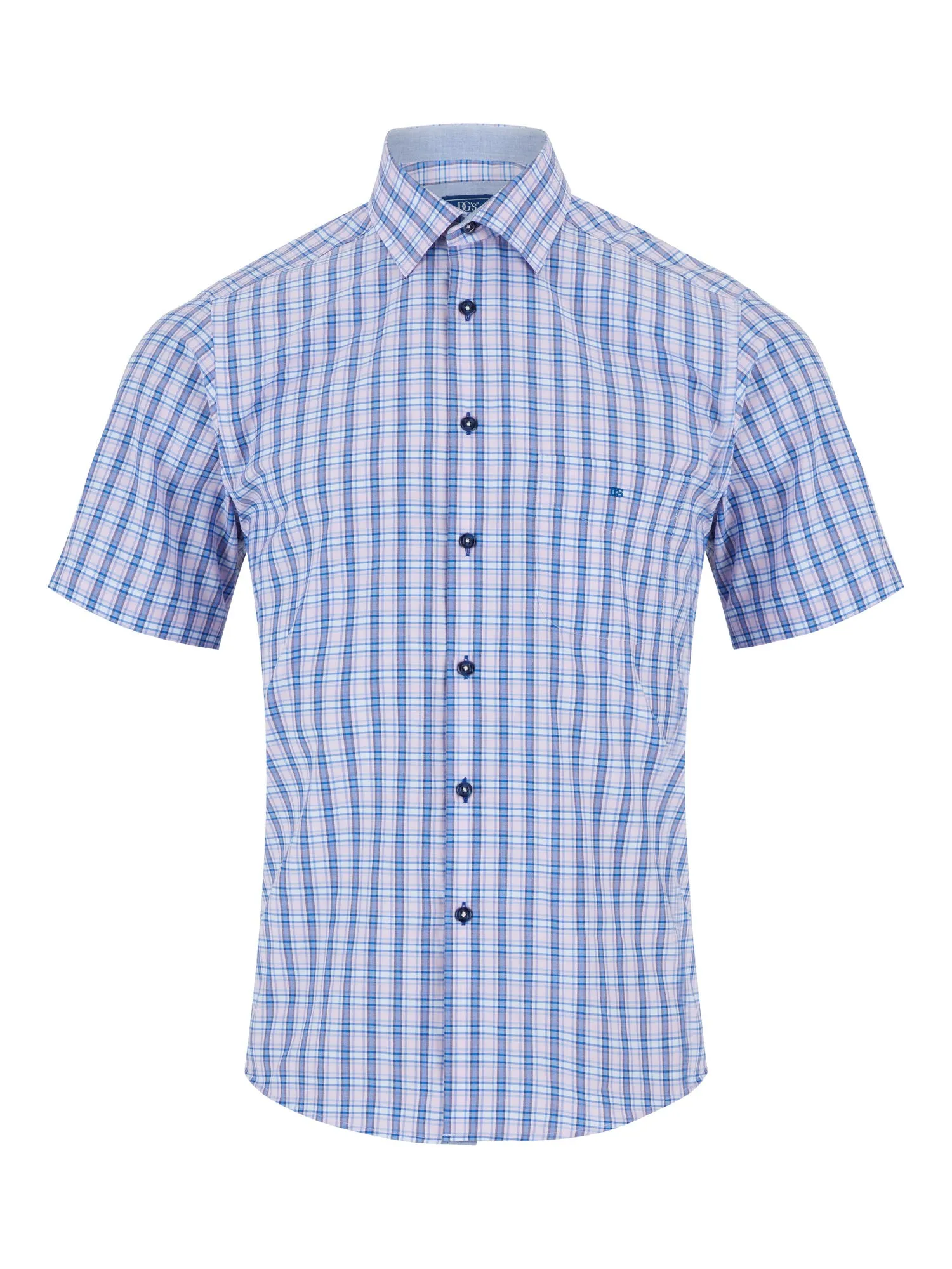 Daniel Grahame Blue Geneva Short Sleeve Casual Shirt 14441SS 61