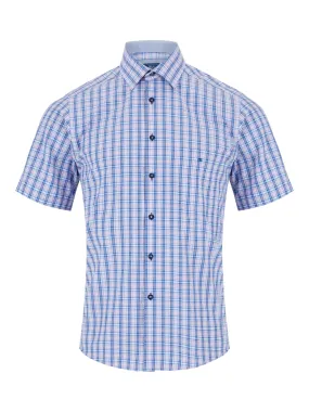 Daniel Grahame Blue Geneva Short Sleeve Casual Shirt 14441SS 61