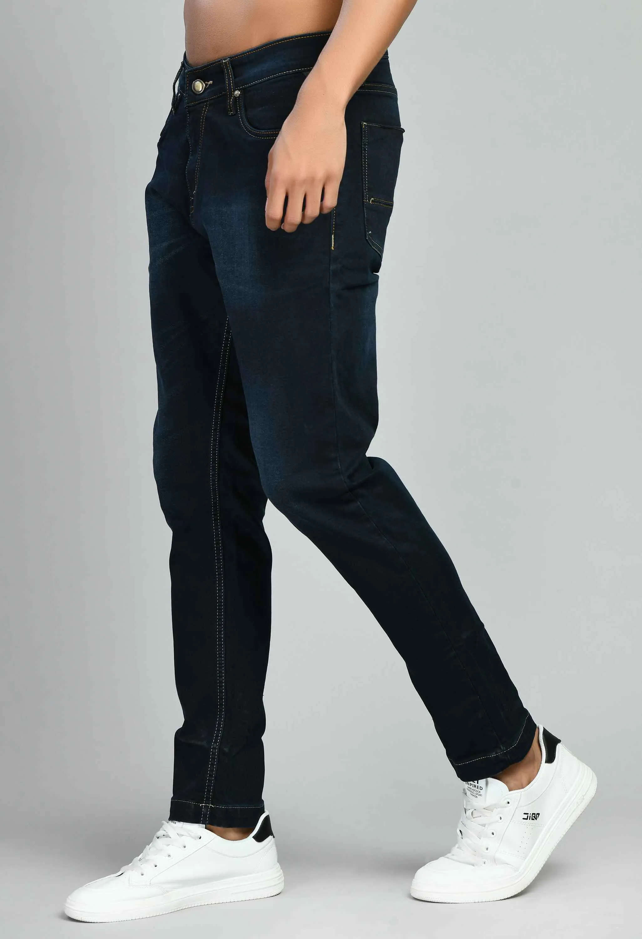 Denim Lycra Mid Rise Slim Fit Jeans