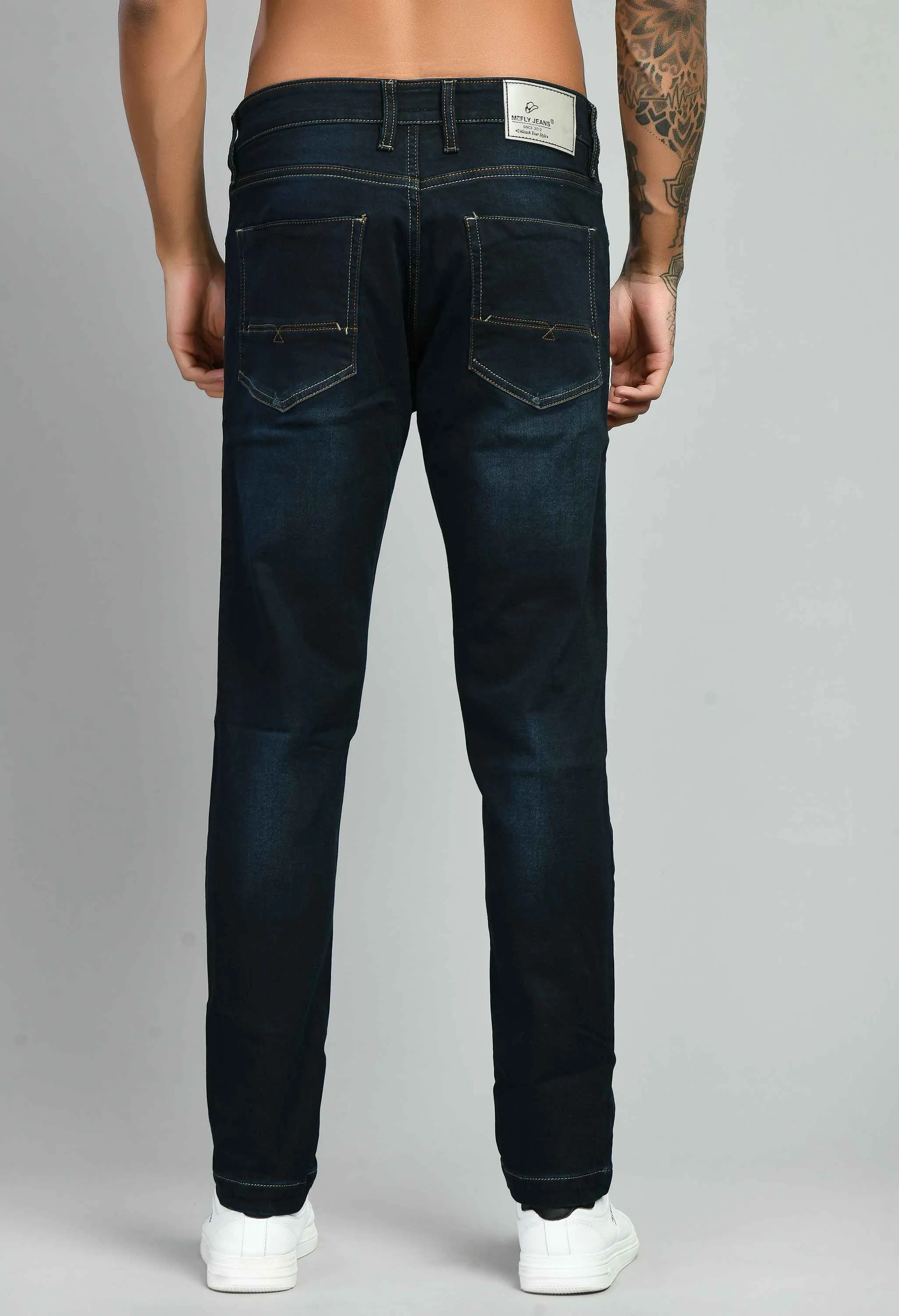 Denim Lycra Mid Rise Slim Fit Jeans