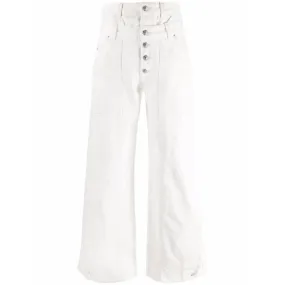 Diesel D-Laly-SP Flare Fit White Jeans 