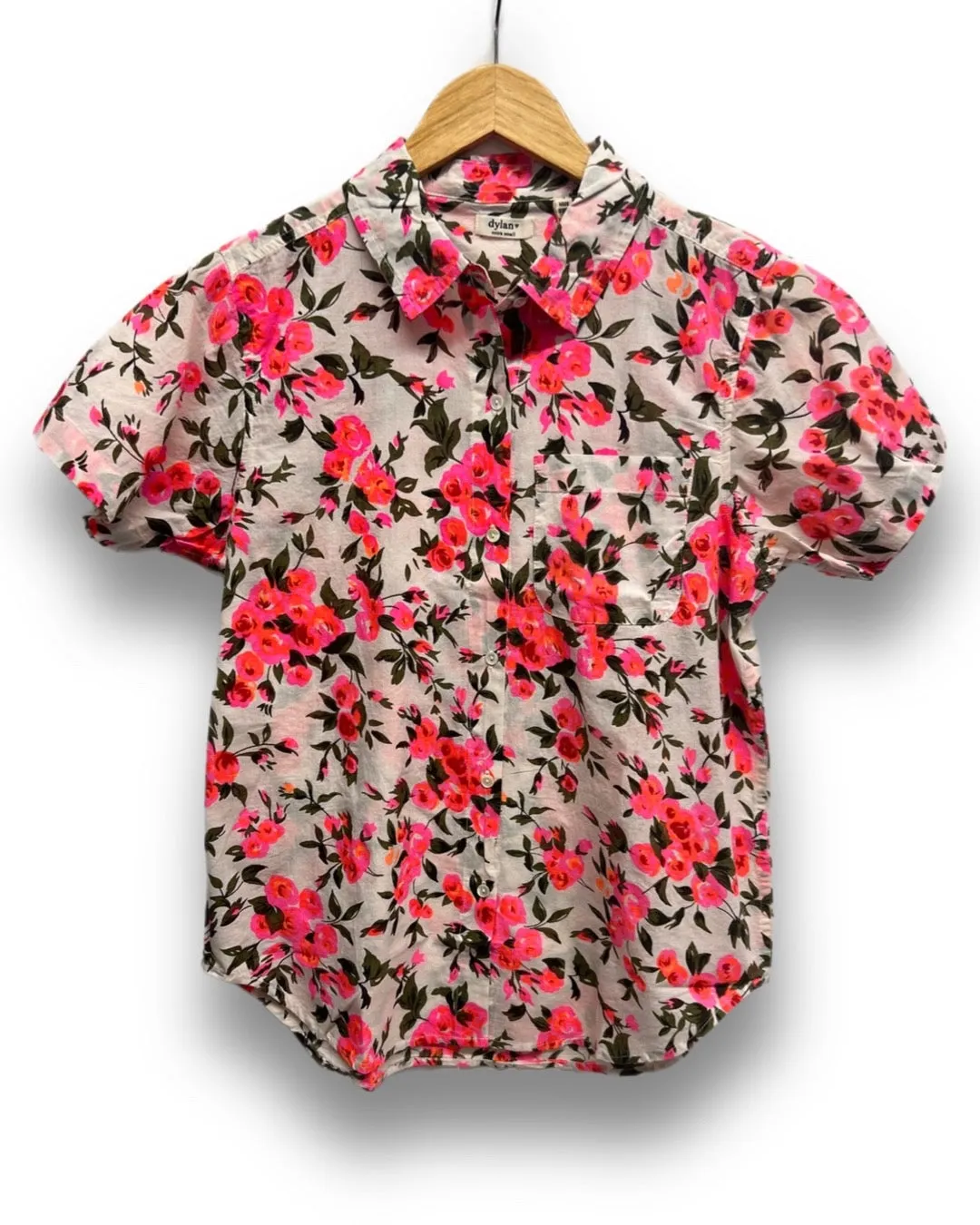 Dylan Camp Shirt - Hot Pink Floral