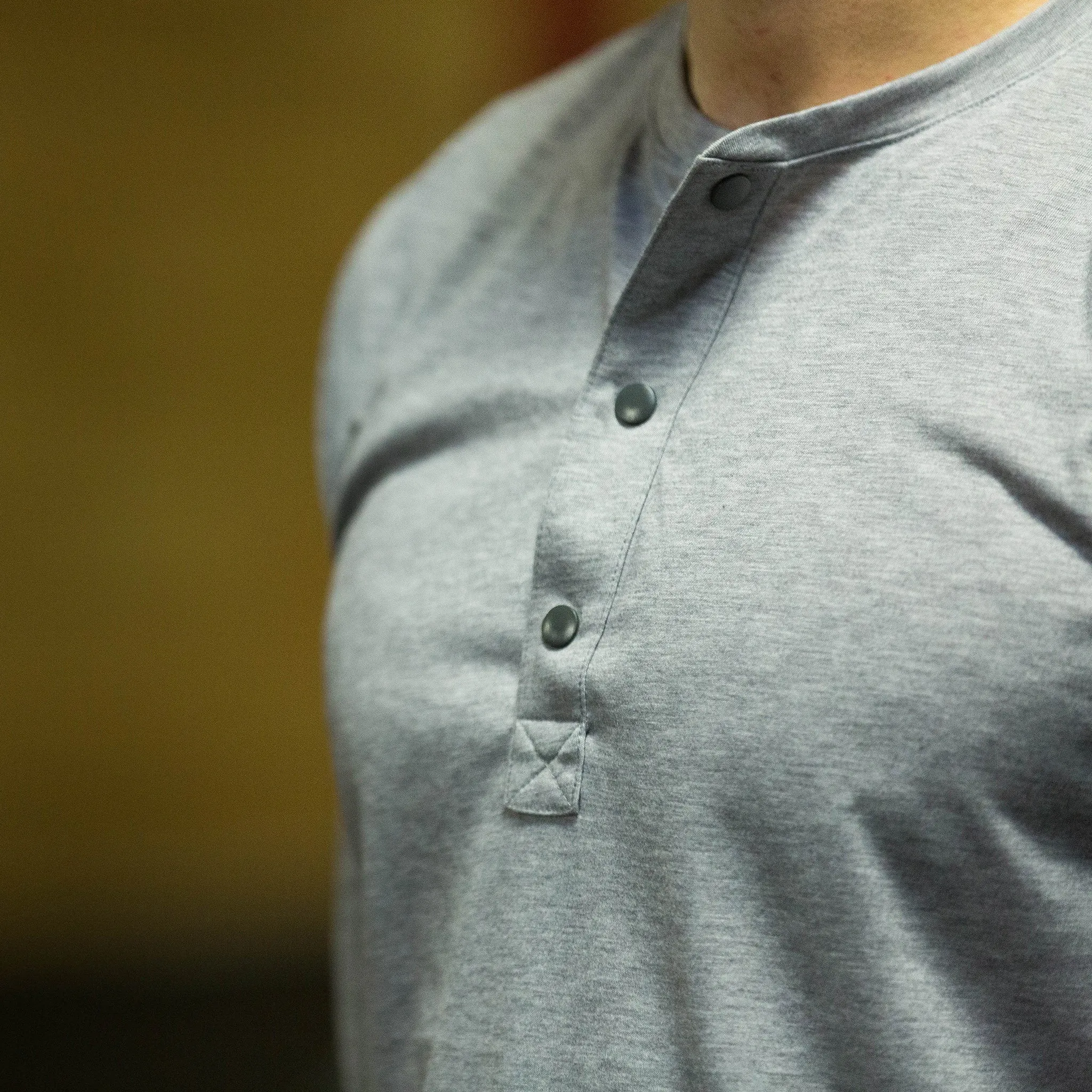 Everyday Henley in Heather Gray