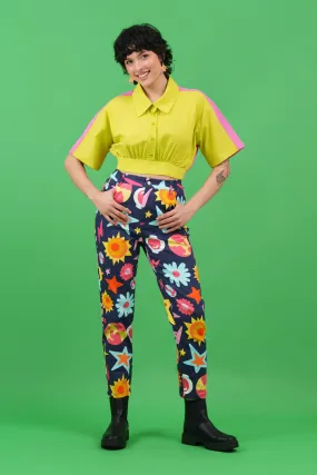 Floral Universe Jeans