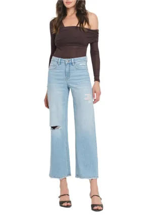 Flying Monkey - High Rise Wide Leg Jeans - F5712