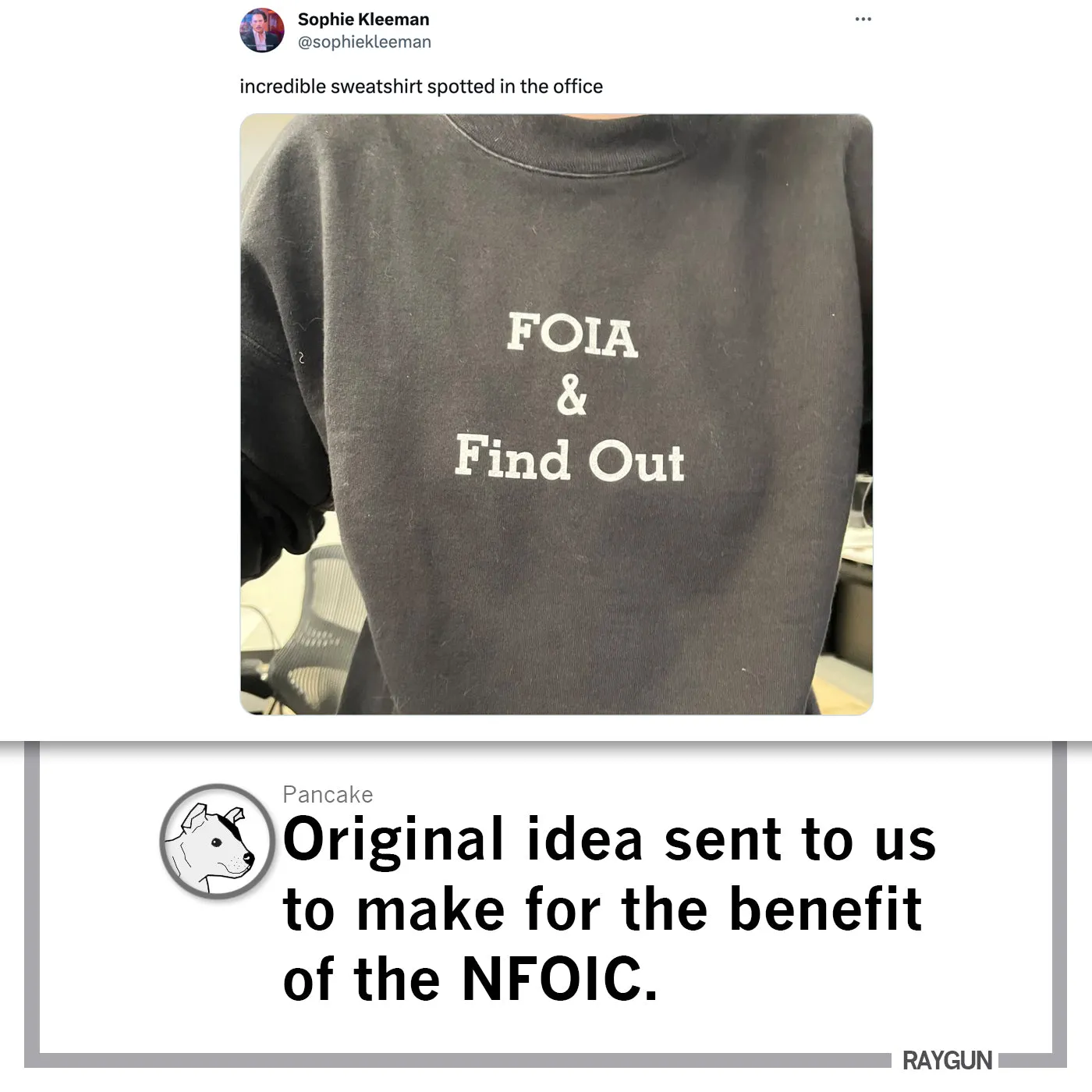 FOIA & Find Out Crew Sweatshirt