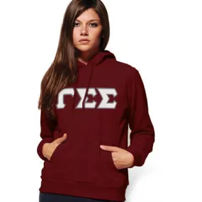 Gamma Sigma Sigma Hooded Sweatshirt - G185 - TWILL