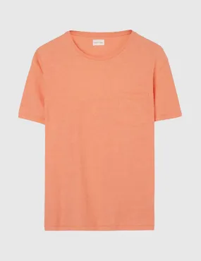 Gant Rugger Organic Slub T-Shirt - Pale Coral