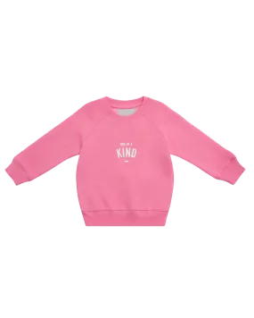 Girls One Of A Kind Sweatshirt in Hot Pink