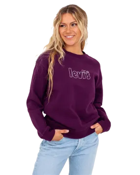 Graphic Standard Sweatshirt in Plum