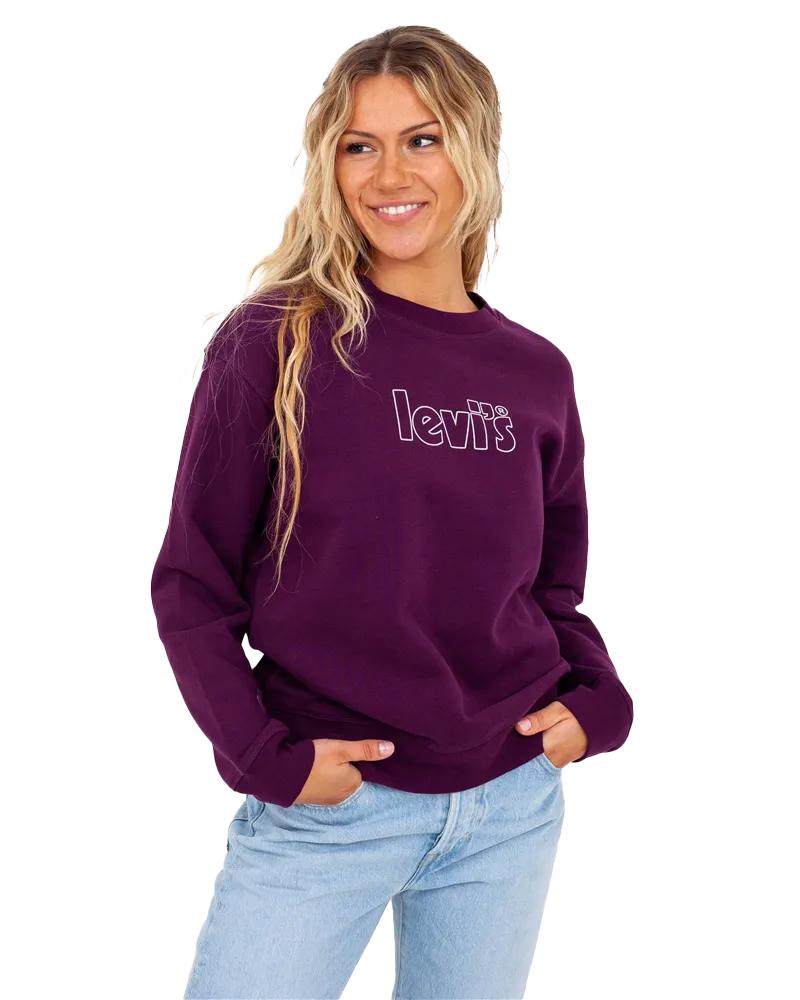 Graphic Standard Sweatshirt in Plum