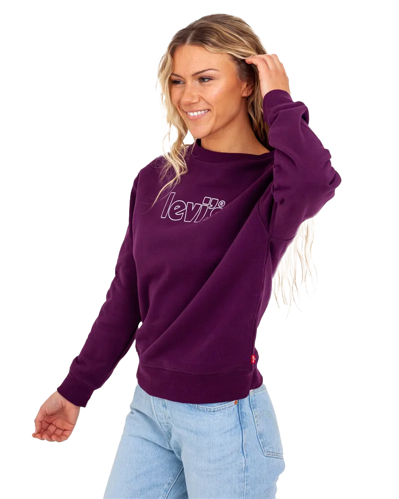 Graphic Standard Sweatshirt in Plum