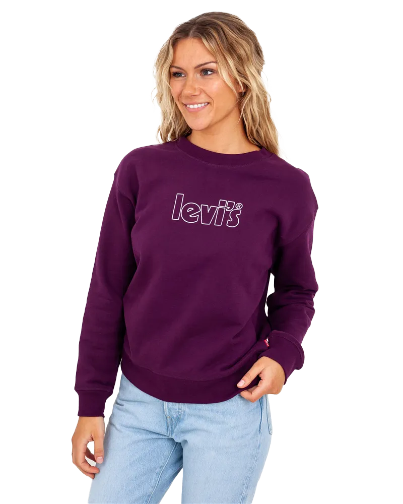 Graphic Standard Sweatshirt in Plum