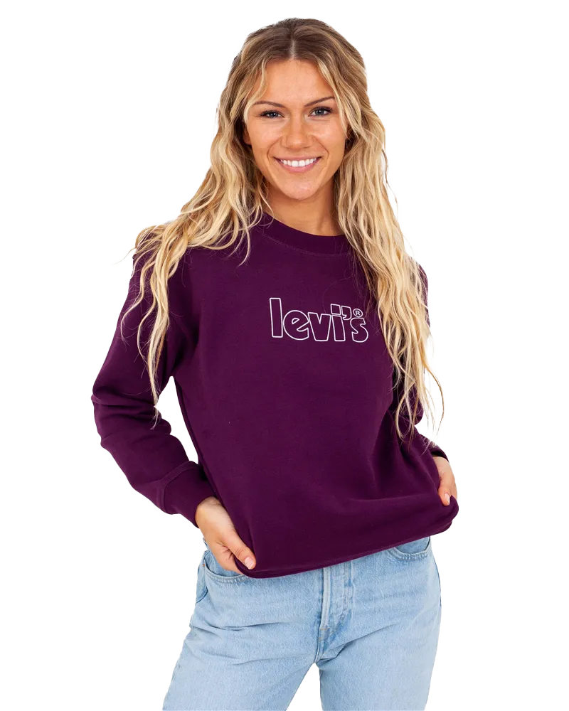 Graphic Standard Sweatshirt in Plum