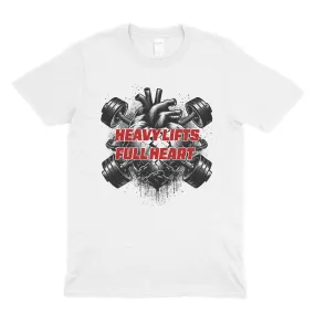 Heavy Lifts Full Heart Unisex V-Neck T-Shirt