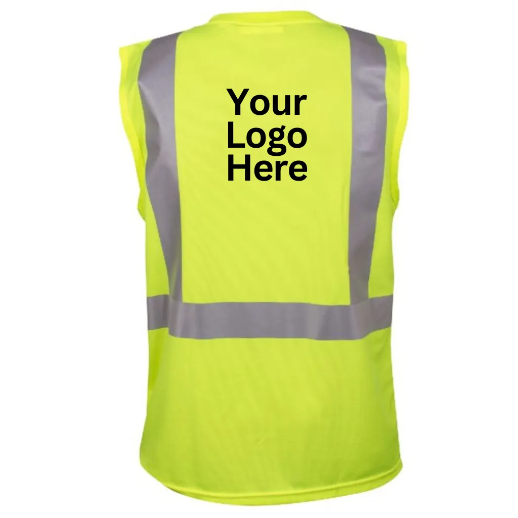 Hi-Viz Lime Green Sleeveless Class 2 Shirt