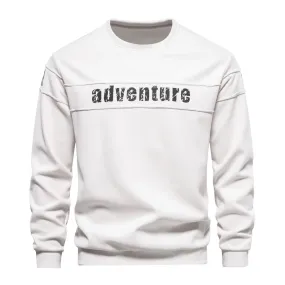 High Quality Smooth Patchwork Printed Sweatshirts for Men Fashion Youth O-neck Sportwear Tops Mens Sweatshirt