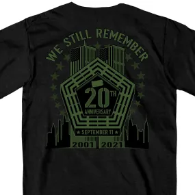 Hot Leathers GMD1495 Men's Black '9-11 We Still Remember' T-Shirt