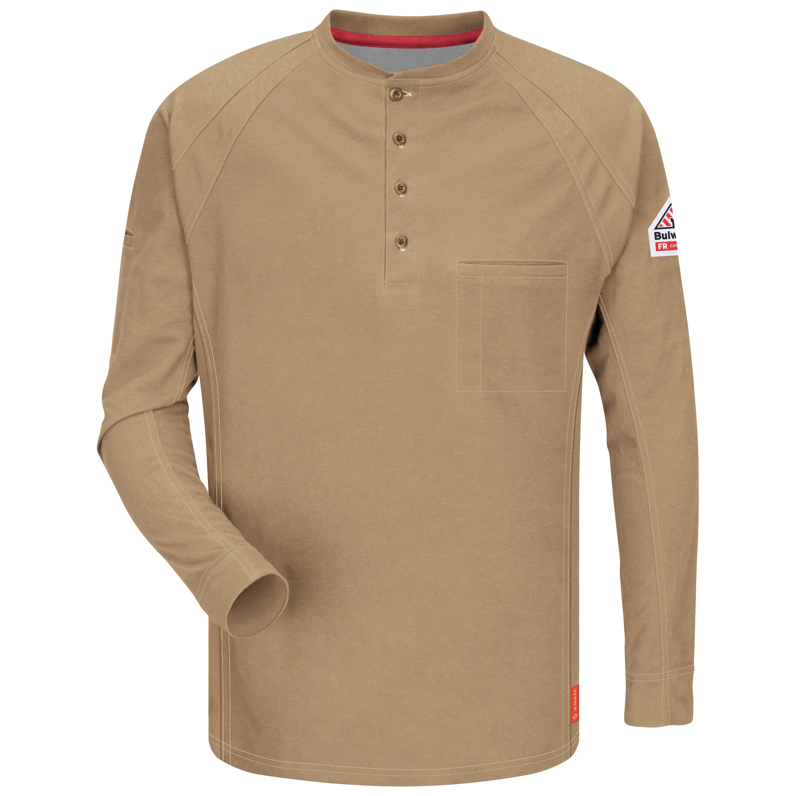 iQ Series® Comfort Knit Men's FR Henley QT20 - Khaki