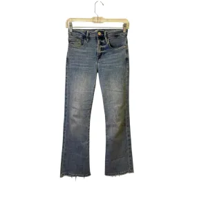 Jeans Cropped By Frame In Blue Denim, Size:0